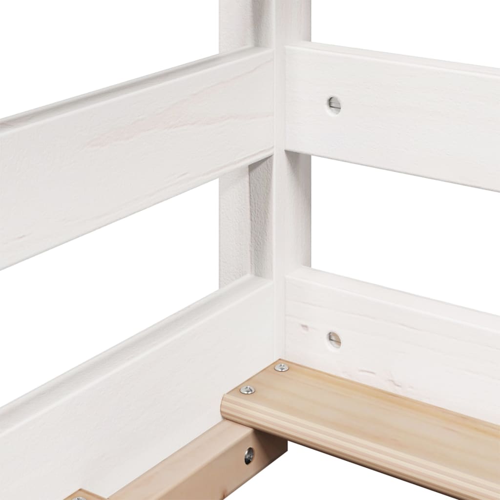 vidaXL Bunk Bed without Mattress White 80x200 cm Solid Wood Pine