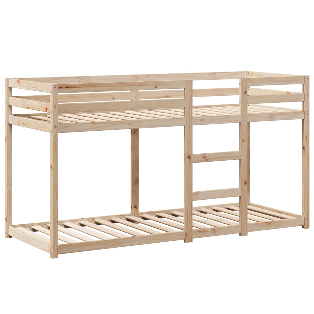 vidaXL Bunk Bed without Mattress 75x190 cm Small Single Solid Wood Pine