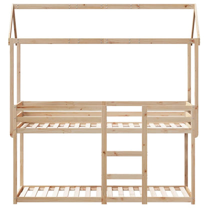 vidaXL Bunk Bed without Mattress 90x200 cm Solid Wood Pine
