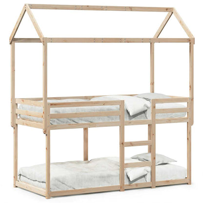 vidaXL Bunk Bed without Mattress 90x200 cm Solid Wood Pine
