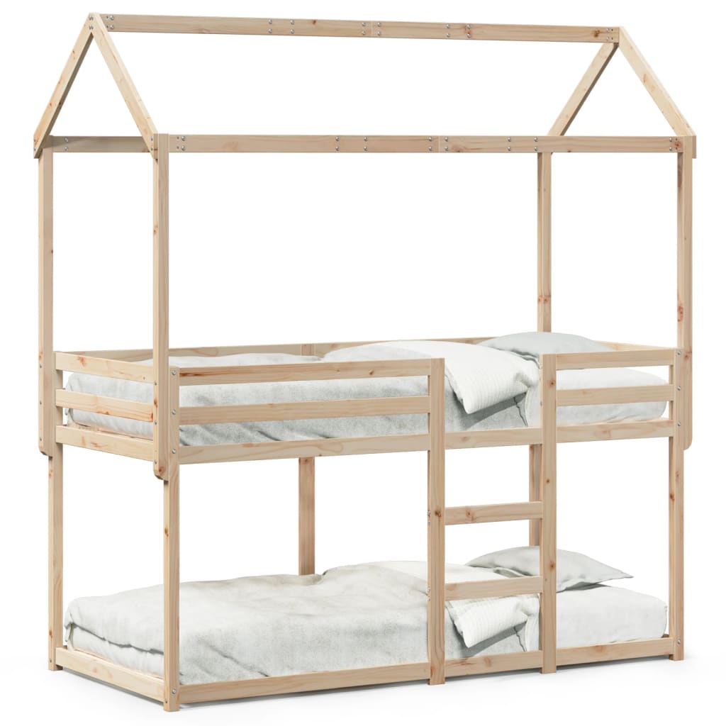 vidaXL Bunk Bed without Mattress 90x200 cm Solid Wood Pine