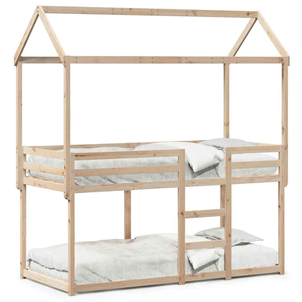 vidaXL Bunk Bed without Mattress 80x200 cm Solid Wood Pine