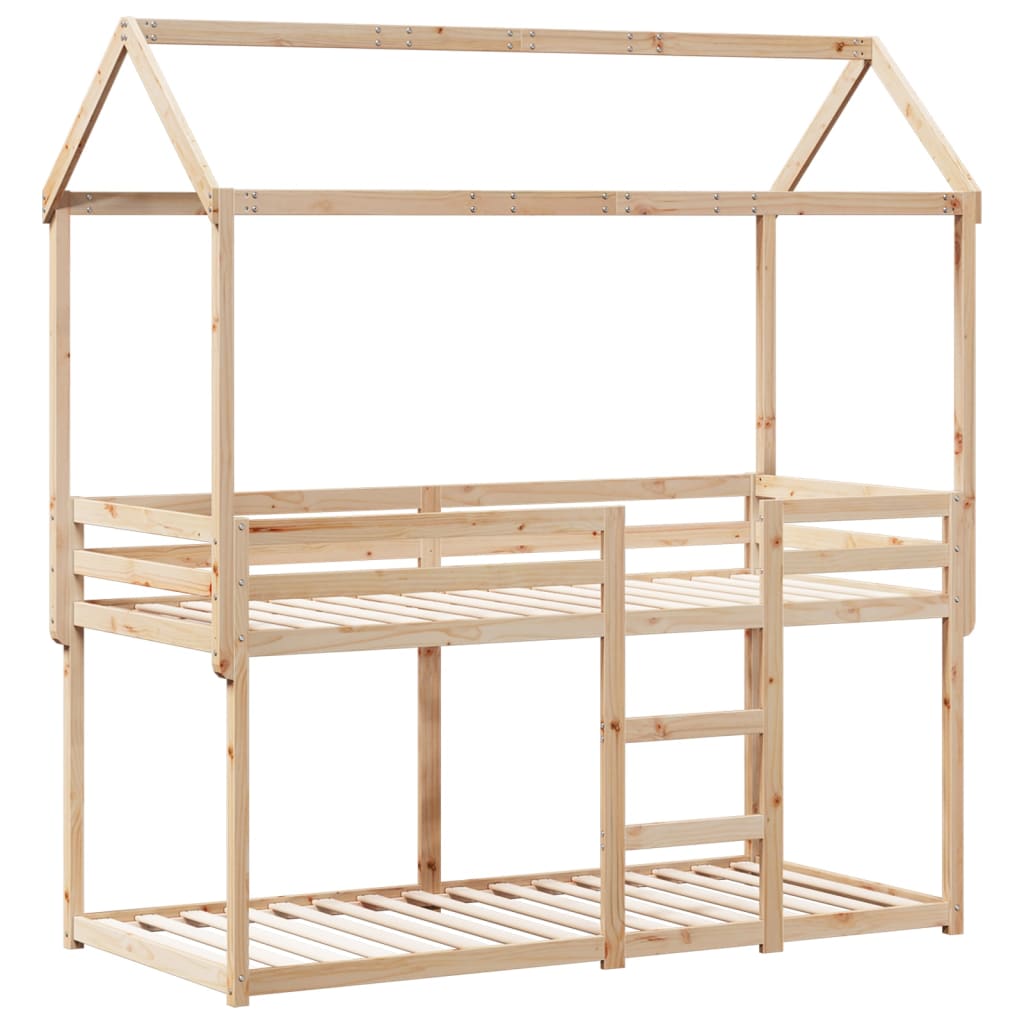 vidaXL Bunk Bed without Mattress 80x200 cm Solid Wood Pine
