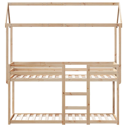 vidaXL Bunk Bed without Mattress 80x200 cm Solid Wood Pine