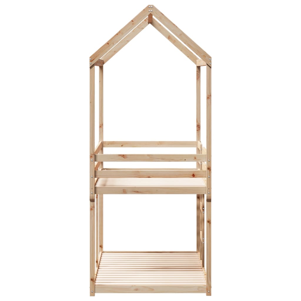 vidaXL Bunk Bed without Mattress 80x200 cm Solid Wood Pine