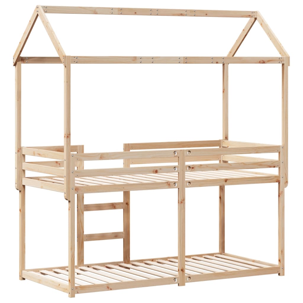 vidaXL Bunk Bed without Mattress 80x200 cm Solid Wood Pine