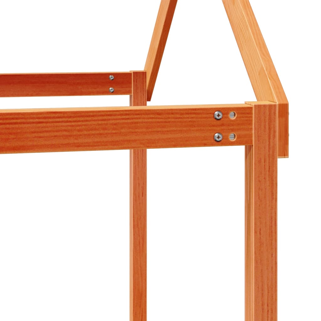 vidaXL Bunk Bed without Mattress Wax Brown 90x190 cm Single Solid Wood Pine