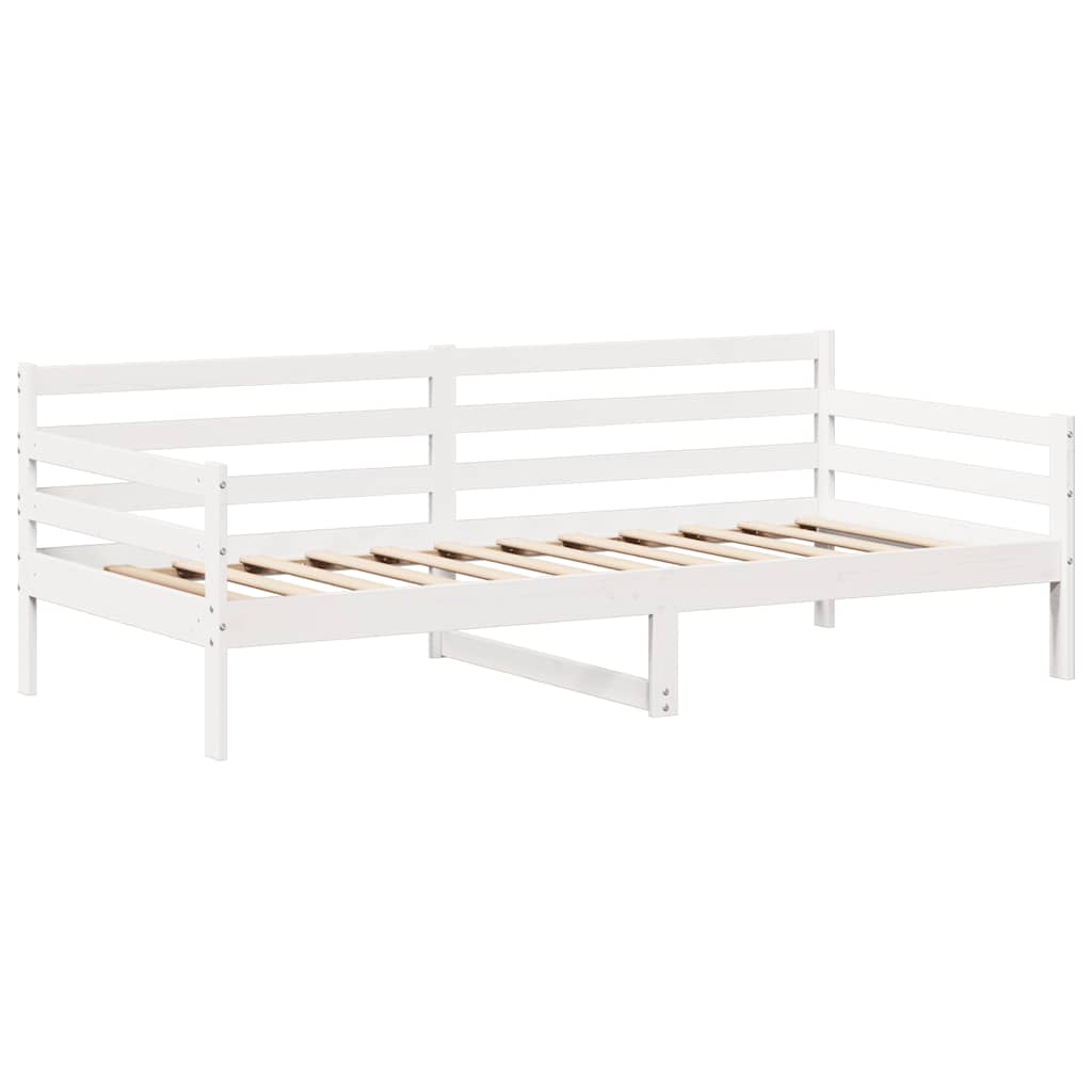vidaXL Day Bed with Roof without Mattress White 80x200 cm Solid Wood