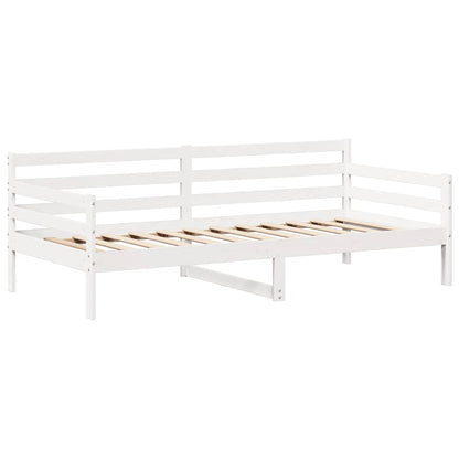 vidaXL Day Bed with Roof without Mattress White 80x200 cm Solid Wood