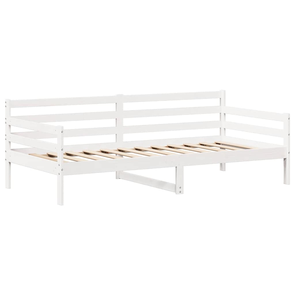 vidaXL Day Bed and Bench Set with Roof without Mattress White 80x200 cm