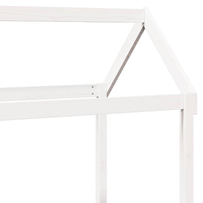 vidaXL Day Bed with Roof without Mattress White 80x200 cm Solid Wood