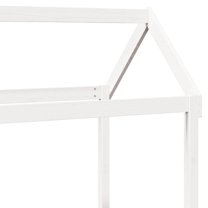 vidaXL Day Bed and Bench Set with Roof without Mattress White 80x200 cm
