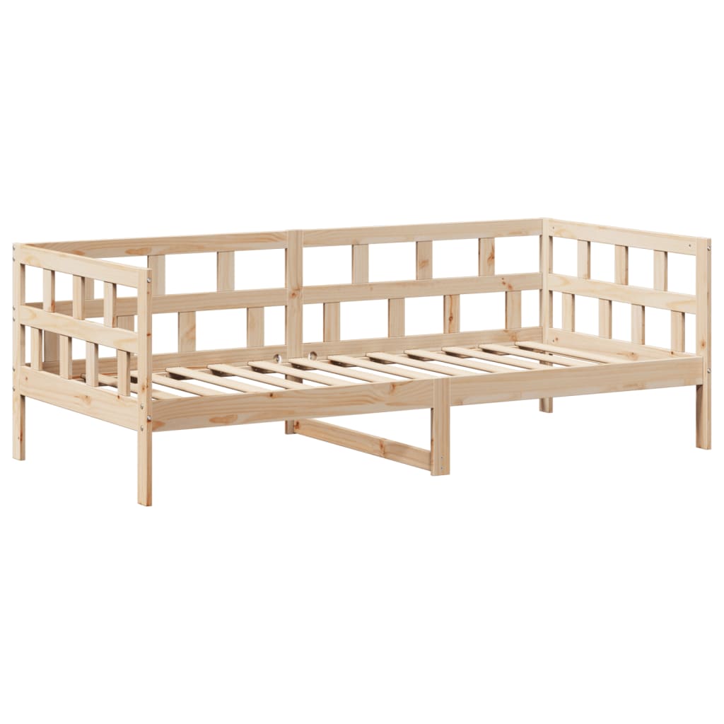 vidaXL Day Bed with Roof without Mattress 80x200 cm Solid Wood