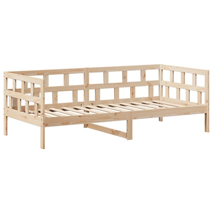 vidaXL Day Bed with Roof without Mattress 80x200 cm Solid Wood