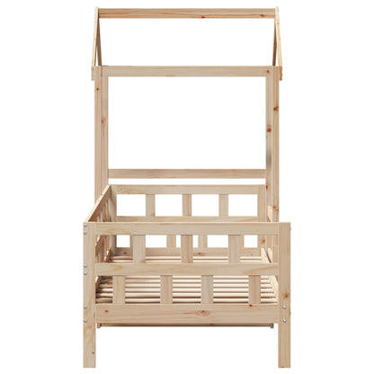 vidaXL Day Bed with Roof without Mattress 80x200 cm Solid Wood