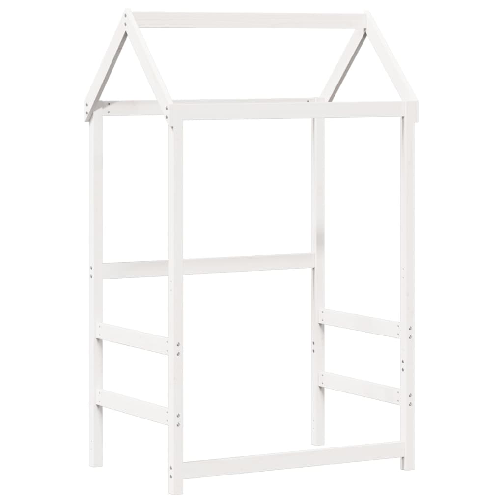 vidaXL Day Bed with Roof without Mattress White 80x200 cm Solid Wood