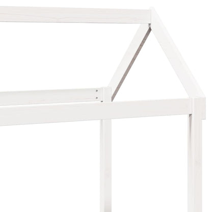vidaXL Day Bed with Roof without Mattress White 80x200 cm Solid Wood