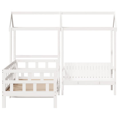 vidaXL Day Bed Set with Roof without Mattress White 80x200 cm