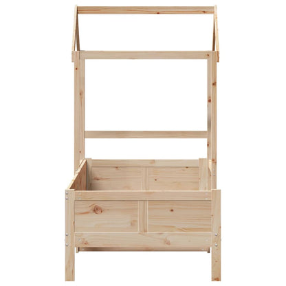 vidaXL Day Bed with Roof without Mattress 80x200 cm Solid Wood