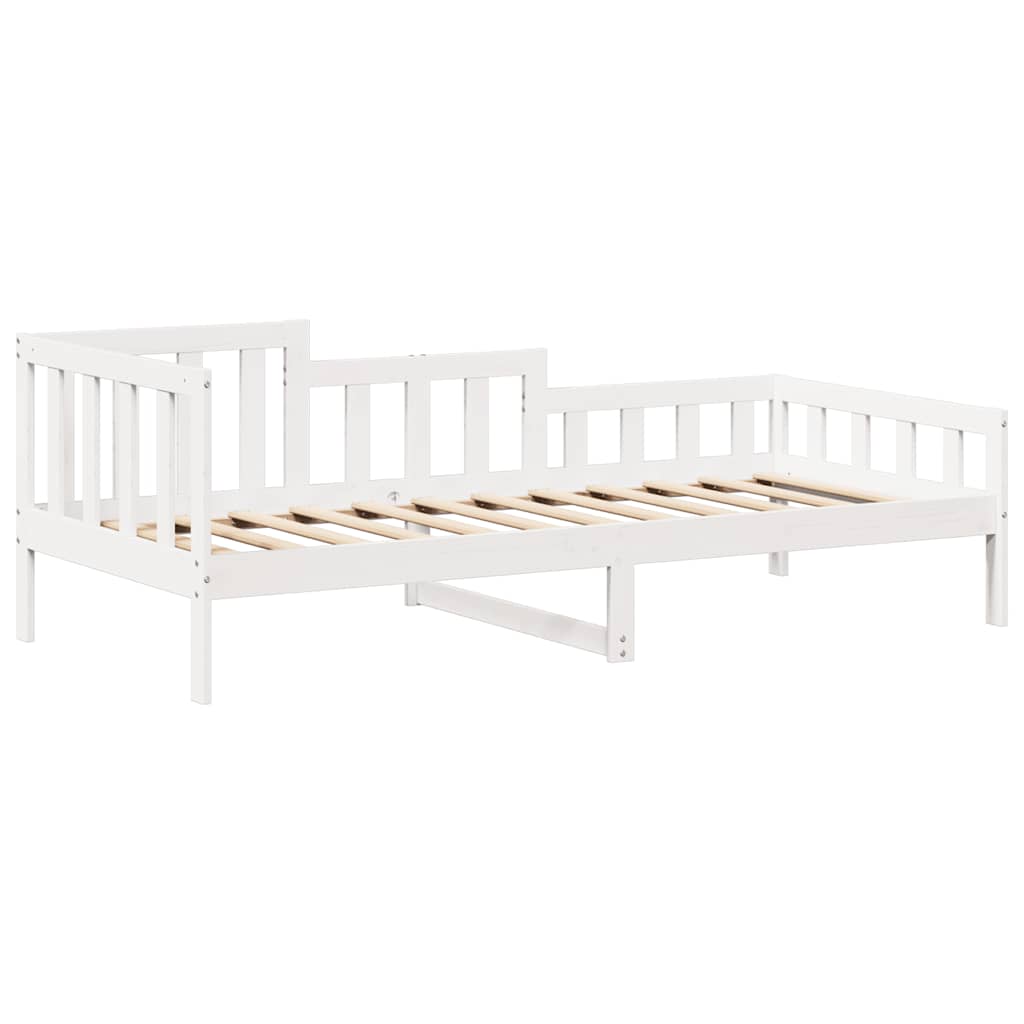 vidaXL Day Bed with Roof without Mattress White 80x200 cm Solid Wood