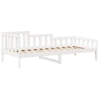 vidaXL Day Bed with Roof without Mattress White 80x200 cm Solid Wood