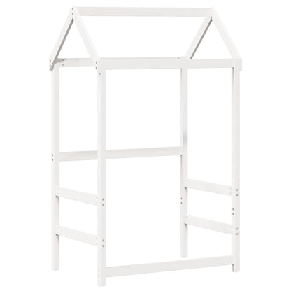 vidaXL Day Bed with Roof without Mattress White 80x200 cm Solid Wood