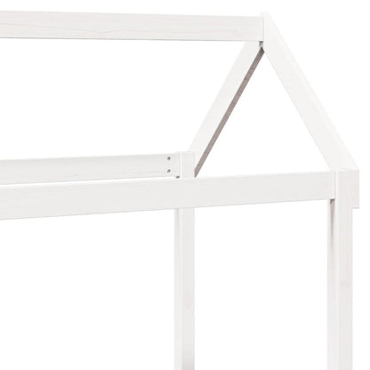 vidaXL Day Bed with Roof without Mattress White 80x200 cm Solid Wood