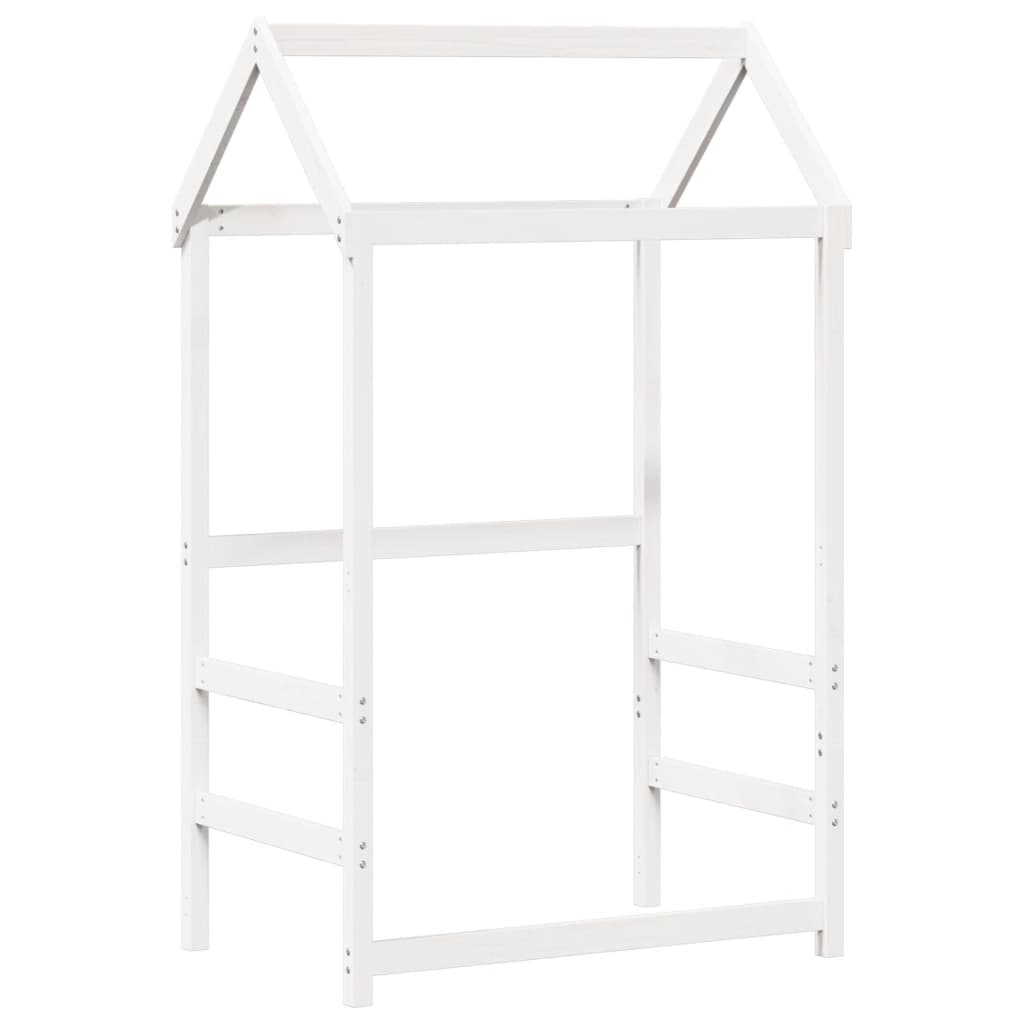 vidaXL Day Bed and Bench Set with Roof without Mattress White 80x200 cm