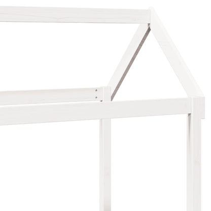 vidaXL Day Bed and Bench Set with Roof without Mattress White 80x200 cm