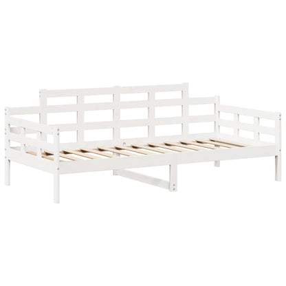 vidaXL Day Bed and Bench Set with Roof without Mattress White 80x200 cm