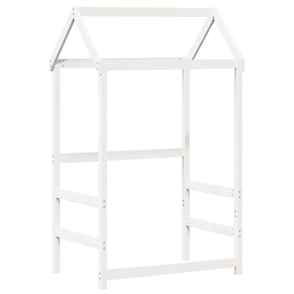 vidaXL Day Bed with Roof without Mattress White 80x200 cm Solid Wood