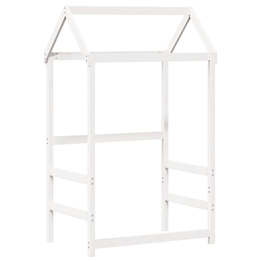 vidaXL Day Bed and Bench Set with Roof without Mattress White 80x200 cm