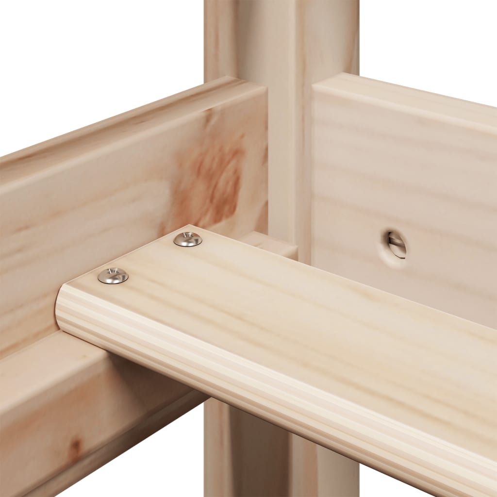 vidaXL Day Bed with Roof without Mattress 80x200 cm Solid Wood