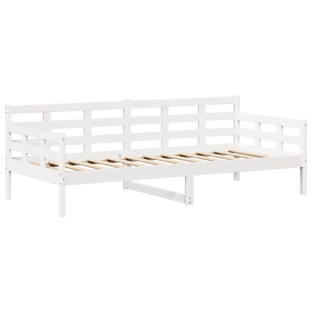 vidaXL Day Bed with Roof without Mattress White 80x200 cm Solid Wood