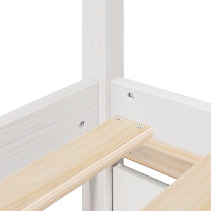 vidaXL Bed Frame without Mattress White 180x200 cm Super King Solid Wood Pine