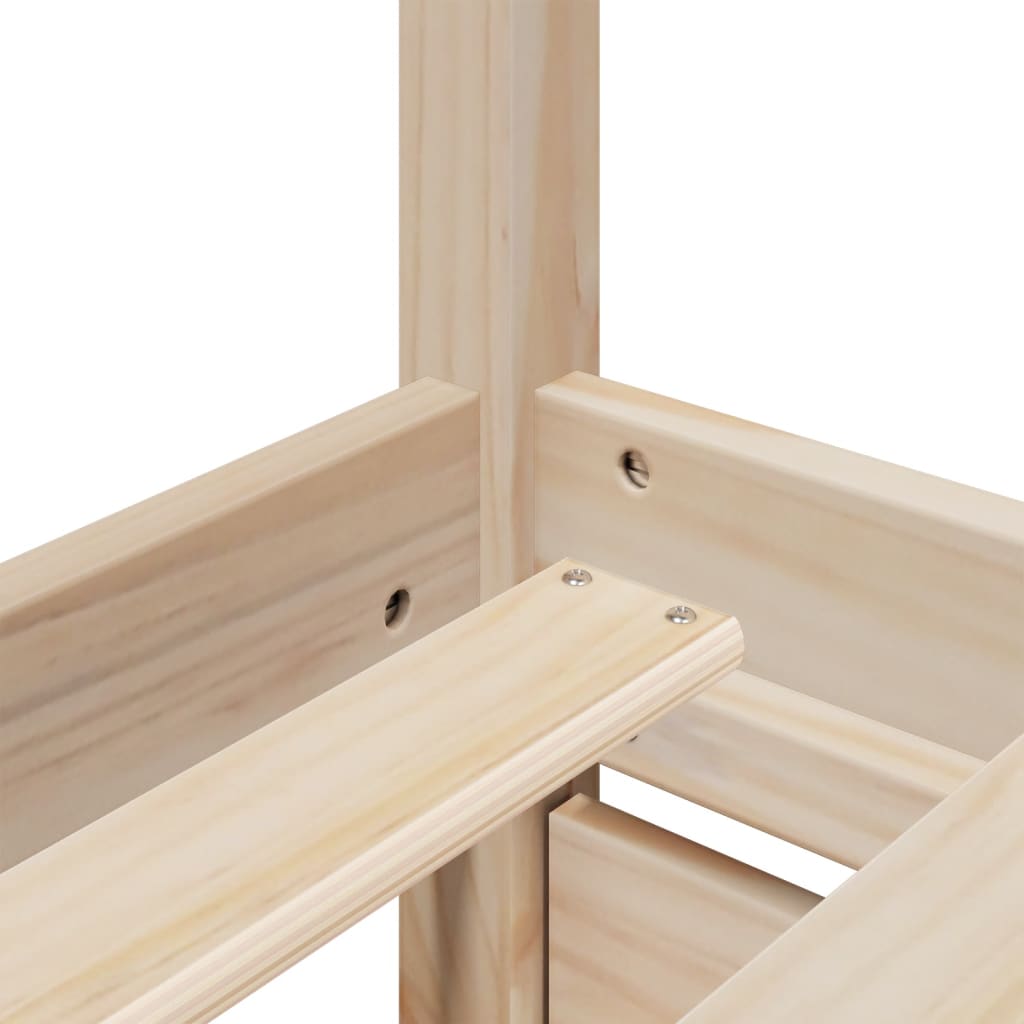 vidaXL Bed Frame without Mattress 140x200 cm Solid Wood Pine