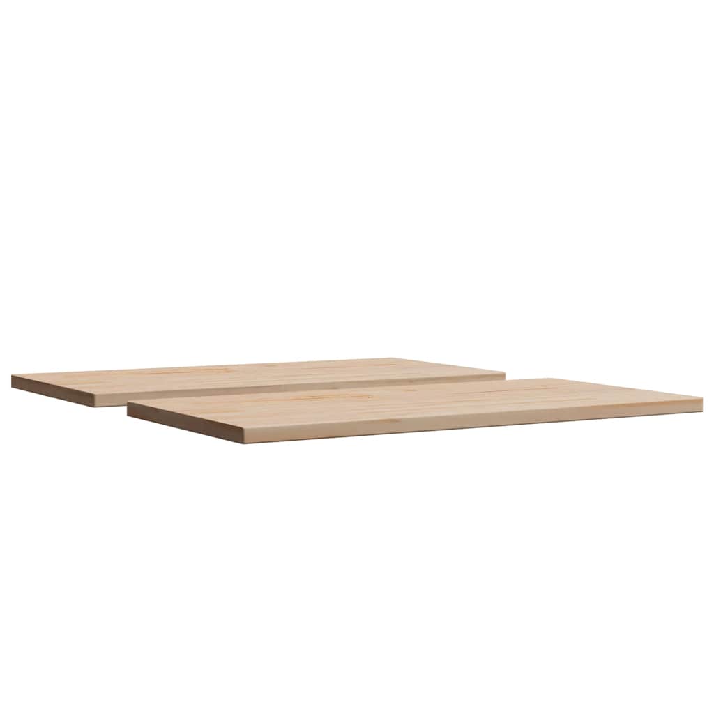 vidaXL Table Tops 2 pcs 90x45x1.7 cm Rectangular Solid Wood Pine