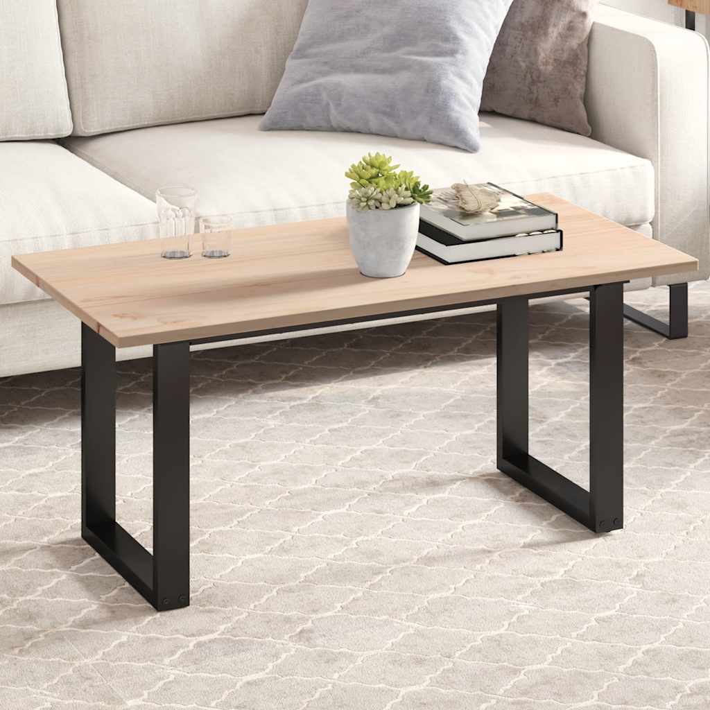 vidaXL Table Top 100x50x1.7 cm Rectangular Solid Wood Pine