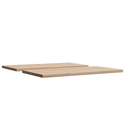 vidaXL Table Tops 2 pcs 70x35x2.5 cm Rectangular Solid Wood Pine