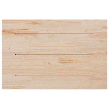 vidaXL Table Top 80x50x2.5 cm Rectangular Solid Wood Pine