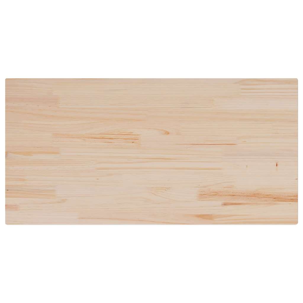 vidaXL Table Top 100x50x2.5 cm Rectangular Solid Wood Pine