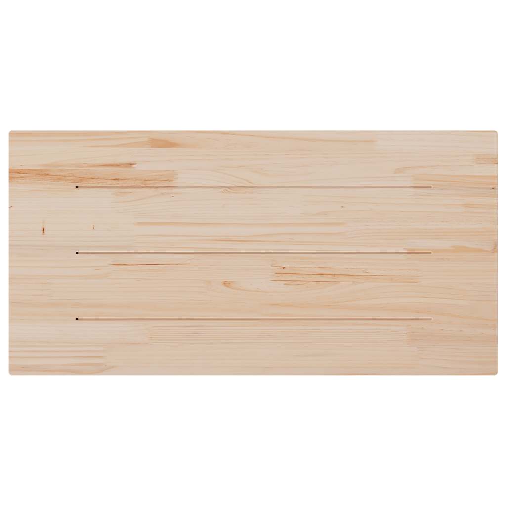 vidaXL Table Top 100x50x2.5 cm Rectangular Solid Wood Pine