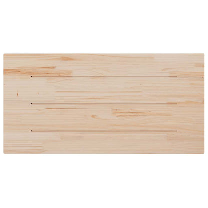 vidaXL Table Top 100x50x2.5 cm Rectangular Solid Wood Pine