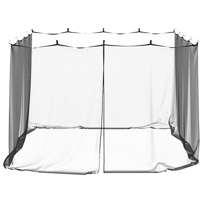 vidaXL Mosquito Net for Gazebo Rectangular 220 mesh Black Polyester