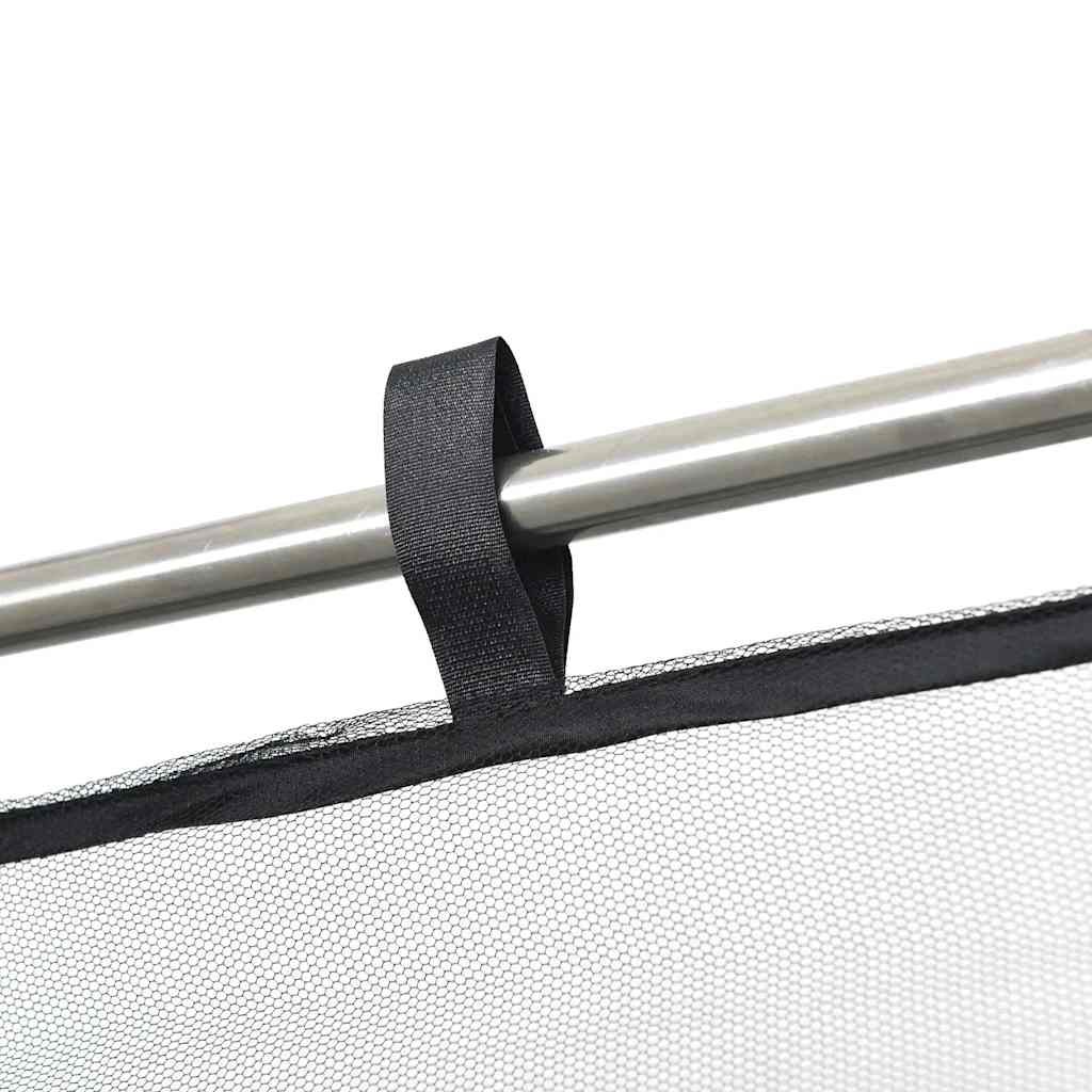 vidaXL Mosquito Net for Gazebo Rectangular 220 mesh Black Polyester