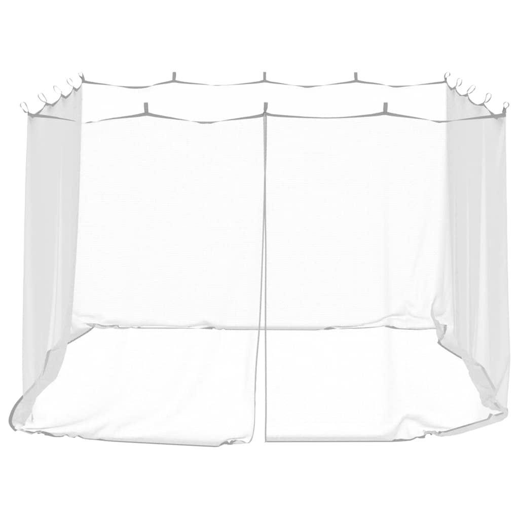 vidaXL Mosquito Net for Gazebo Rectangular 220 mesh White Polyester