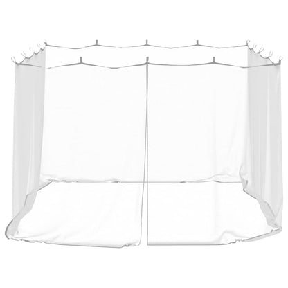 vidaXL Mosquito Net for Gazebo Rectangular 220 mesh White Polyester