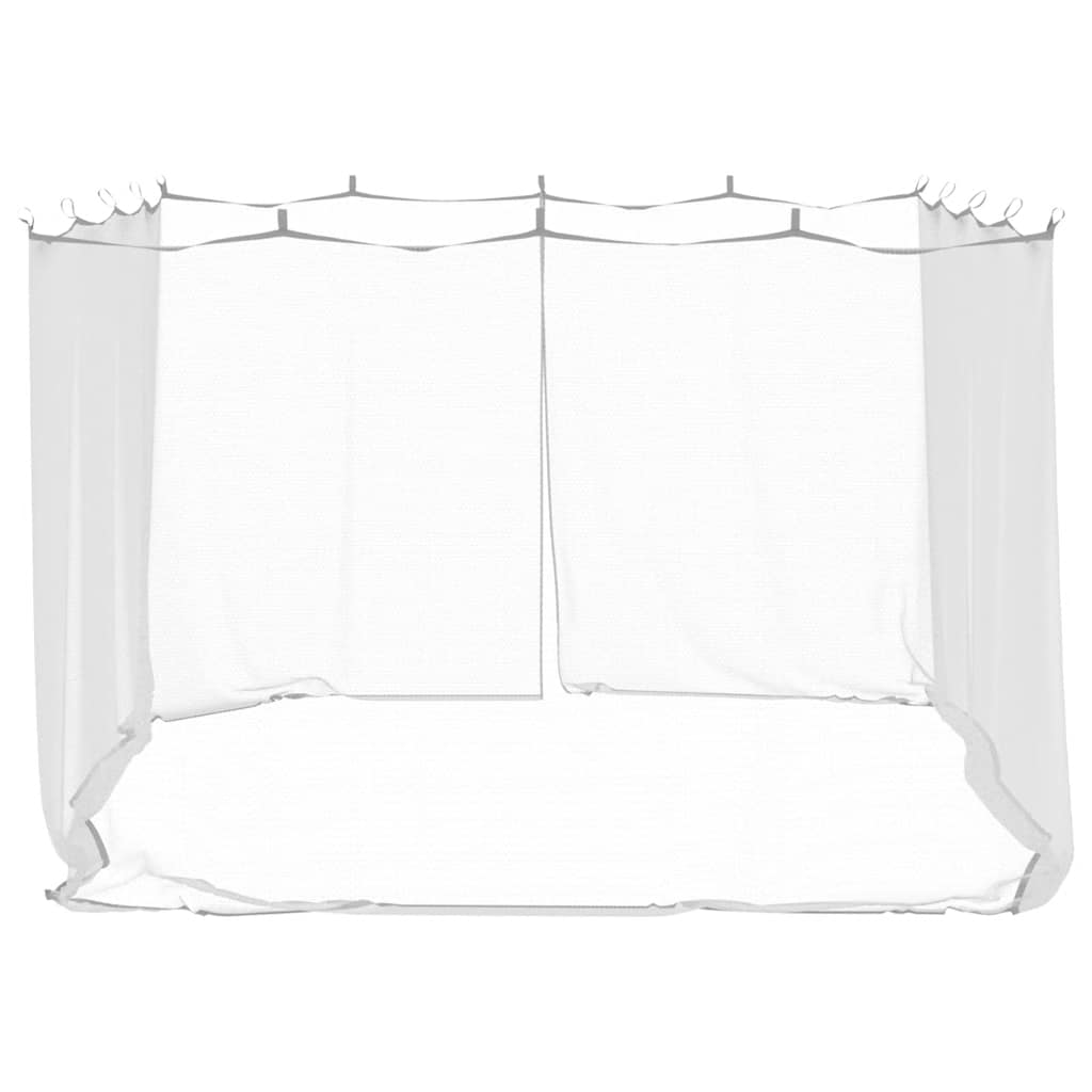 vidaXL Mosquito Net for Gazebo Rectangular 220 mesh White Polyester