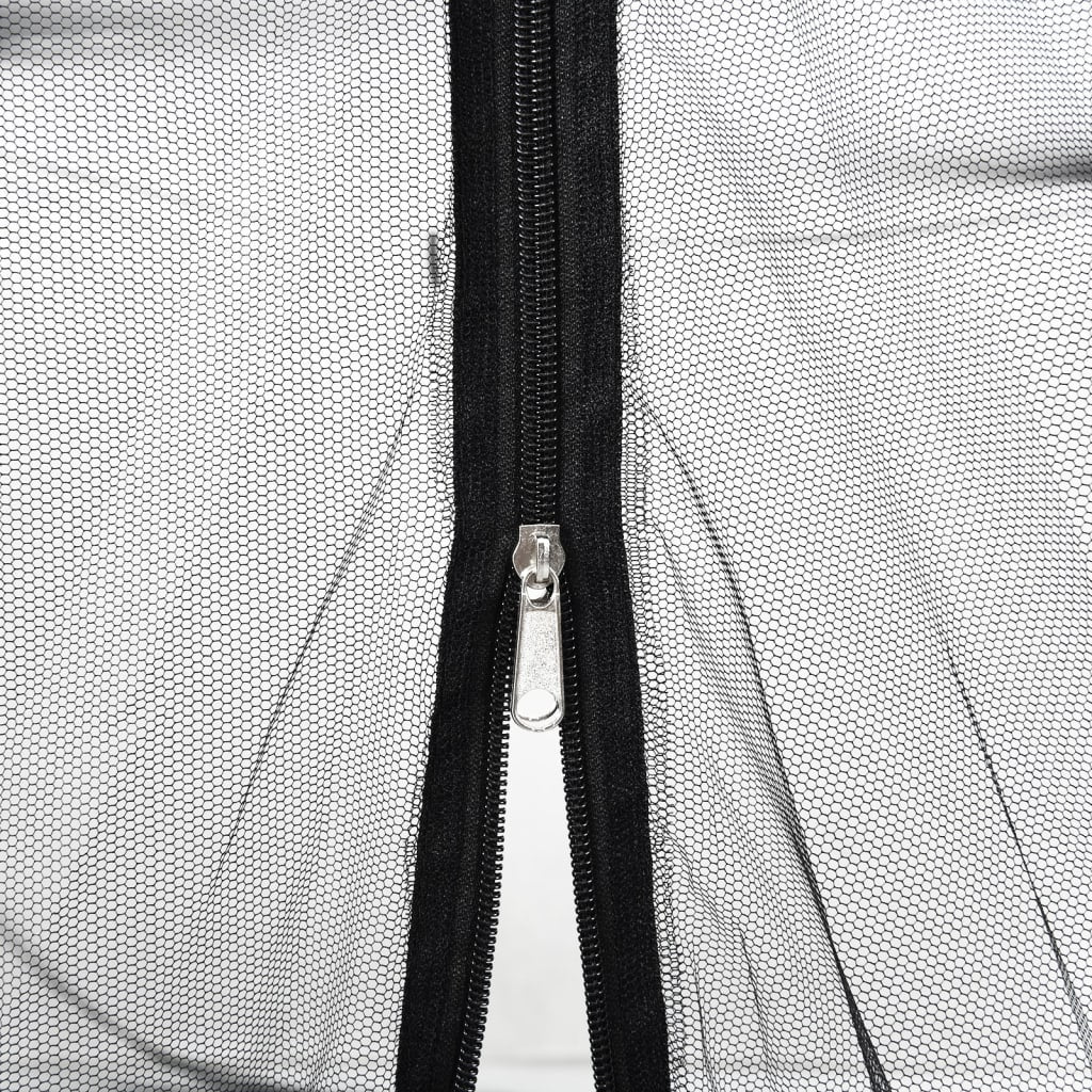 vidaXL Mosquito Net for Umbrella 220 Mesh Black Φ300x230 cm