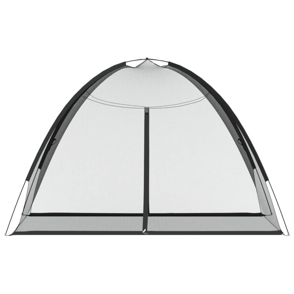 vidaXL Mosquito Net Mongolia with Doors 220 Mesh Black 200x120x130 cm